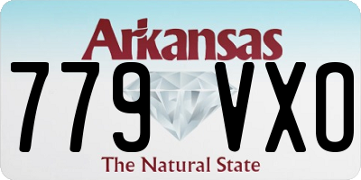 AR license plate 779VXO
