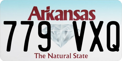 AR license plate 779VXQ
