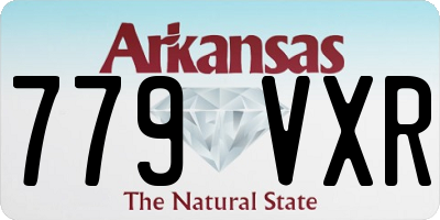 AR license plate 779VXR