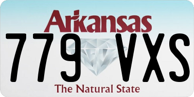 AR license plate 779VXS