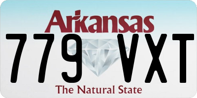 AR license plate 779VXT