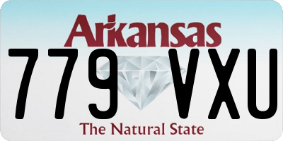 AR license plate 779VXU