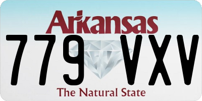 AR license plate 779VXV