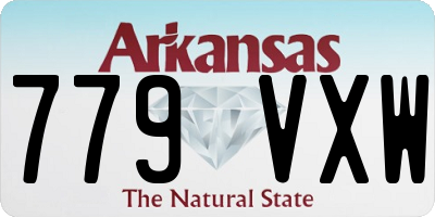 AR license plate 779VXW