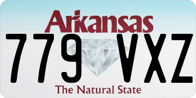AR license plate 779VXZ