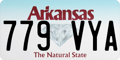 AR license plate 779VYA