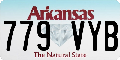 AR license plate 779VYB