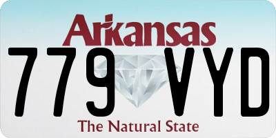AR license plate 779VYD