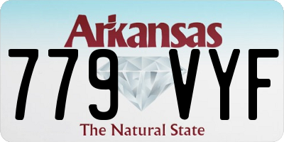AR license plate 779VYF