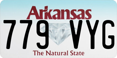 AR license plate 779VYG