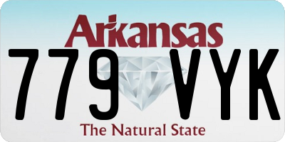 AR license plate 779VYK
