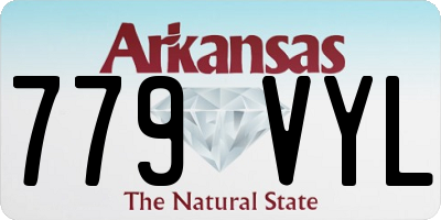 AR license plate 779VYL