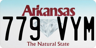 AR license plate 779VYM