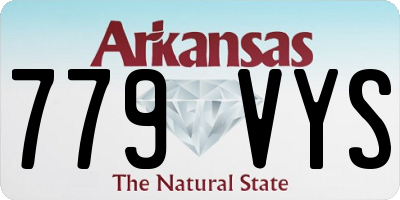 AR license plate 779VYS