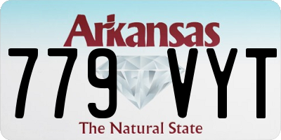 AR license plate 779VYT