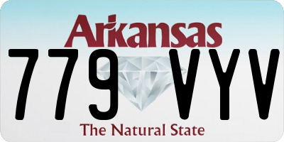 AR license plate 779VYV