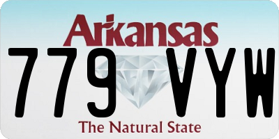 AR license plate 779VYW