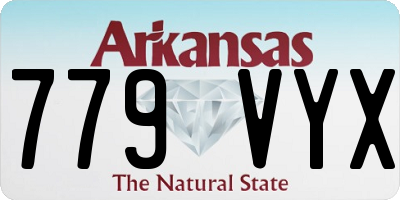 AR license plate 779VYX