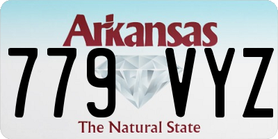 AR license plate 779VYZ