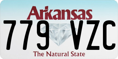 AR license plate 779VZC