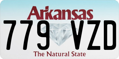 AR license plate 779VZD