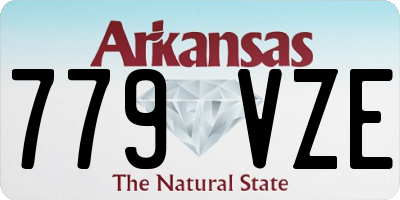 AR license plate 779VZE