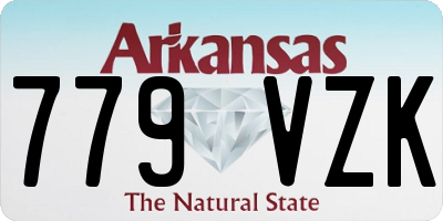 AR license plate 779VZK