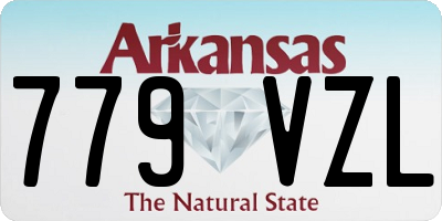 AR license plate 779VZL