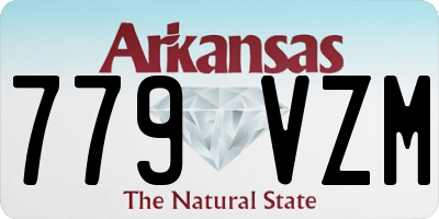AR license plate 779VZM