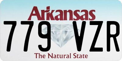 AR license plate 779VZR