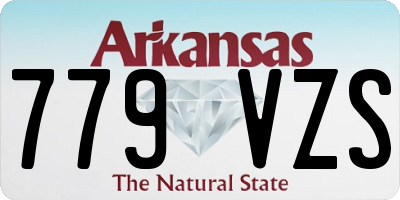 AR license plate 779VZS