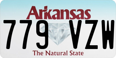 AR license plate 779VZW