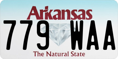 AR license plate 779WAA