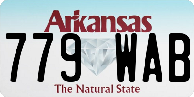 AR license plate 779WAB