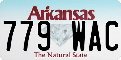 AR license plate 779WAC