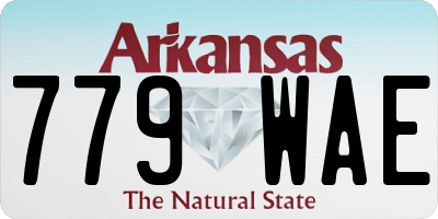 AR license plate 779WAE