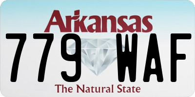 AR license plate 779WAF