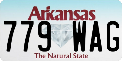 AR license plate 779WAG