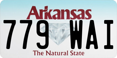 AR license plate 779WAI