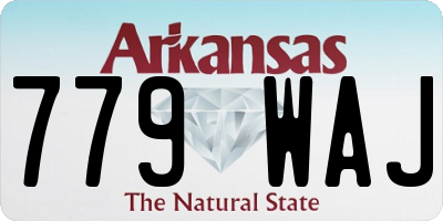 AR license plate 779WAJ