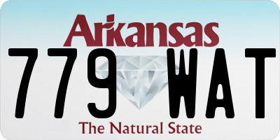 AR license plate 779WAT
