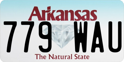 AR license plate 779WAU