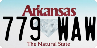 AR license plate 779WAW