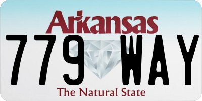 AR license plate 779WAY