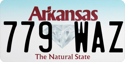 AR license plate 779WAZ