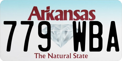 AR license plate 779WBA