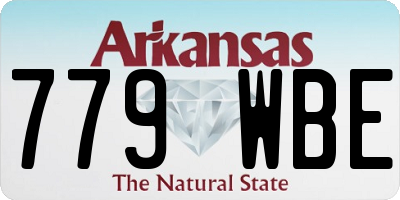 AR license plate 779WBE