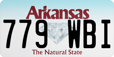 AR license plate 779WBI