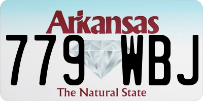 AR license plate 779WBJ