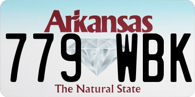 AR license plate 779WBK